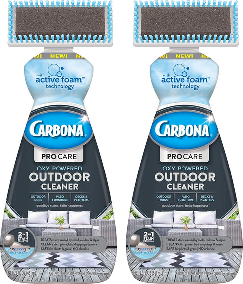 Carbona Pro Care Oxy Powered Outdoor Cleaner with Active Foam Technology | 22 Fl Oz, 2 Pack