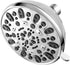 High Pressure Shower Head VMASSTONE 4.7" Rain Fixed Showerhead 7-Spray Setting with Adjustable Brass Swivel Ball Joint - Excellent Replacement for Your Bath Shower Head (FM-001 Chrome)