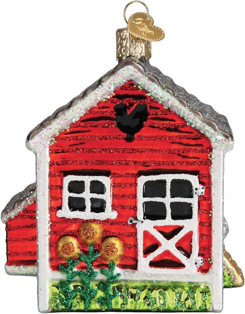 Old World Christmas Chicken Coop