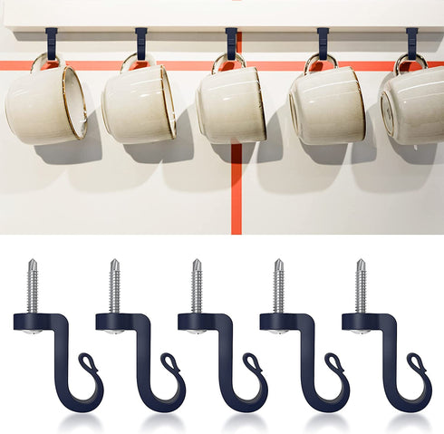 (24-Pack- Hooks)Q-Hanger Hooks ,Screw in Hook, for Oudoor New Year Party,Easy Release Wire,Light Hooks, String Light Hooks.