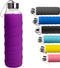Ferexer Sports Glass Water Bottle with Silicone Sleeve 16 oz / 32 oz