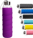 Ferexer Sports Glass Water Bottle with Silicone Sleeve 16 oz / 32 oz
