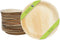 Naturally Chic Palm Leaf Plates - 10 Inch Round - Bamboo Like, Eco Friendly, Disposable, Compostable and Biodegradable Plates for Weddings, Parties and Events