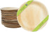 Naturally Chic Palm Leaf Plates - 10 Inch Round - Bamboo Like, Eco Friendly, Disposable, Compostable and Biodegradable Plates for Weddings, Parties and Events