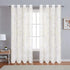 Curtains Semi Sheer Window Curtains Tree Branches Drapes Linen Panels Grommet Window Curtains for Bedroom, Living Room, Laundry, Nursery 50 — 63 Inches 2 Panels White Yellow and Gray