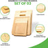 K BASIX Bamboo Cutting Board with Juice Groove 3 Pcs, Organic Wood Cutting Board for Kitchen, Chopping Board for Meat Cutting Board , Wooden Cutting Board for Veggies