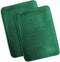 Clara Clark Bathroom Rugs, Ultra Soft Plush Bath Mat for Bathroom, Non-Slip, Velvet Memory Foam Set of 2 Bath Rugs, 17 x 24, Solid Hunter Green