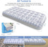 Giftway Twin Size Inflatable Air Mattress for Camping - Upgraded Height 9" Inflatable Mattress Foldable Air Bed with Waterproof Flocked Top - Portable Blow up Air Bed for Home/Travel/Housewarming Gift