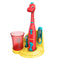 Brusheez® Kid's Electric Toothbrush Set - Soft Bristles, Easy-Press Power Button, Battery Operated, 2 Brush Heads, Animal Cover, Sand Timer, Rinse Cup and Storage Base - Ages 3+ (Pepper The Dino)