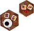 Acacia Wood Hexagon Serving Trays Set of 2 Wooden Platters for Home Decor Coffee Table for Fruit Salad Pizza Cheeses Dessert Plate The Perfect Centerpiece Decoration for Your Dining or Living Room