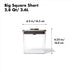 OXO Steel POP Container Big Short Sqaure - 2.8 Qt for Cereal, Grains and More