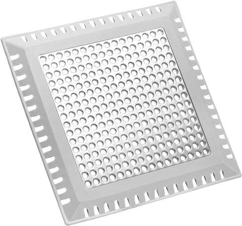 Aluvor Square Shower Drain Hair Catcher/Shower Drain Strainer/Flat Drain Cover for Bathroom Floor Drain/No Rust