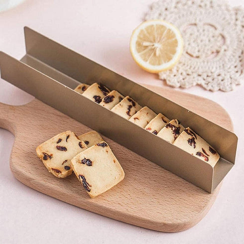 U Shape Cranberry Biscuit Mold DIY Non Stick Cookie Mold Long Biscuit Boxes Mold Rectangle Cake Pans Tray for Baking Cake Bread Cookies(Gold)