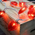 Doratale 8.5Ft Valentine's Day Decorations String Lights, Red Heart String Lights Outdoor with 10 Bulbs, Connectable Valentine's Day Fairy Heart Shape Lights for Indoor Outdoor Holiday Party Wedding