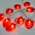 Doratale 8.5Ft Valentine's Day Decorations String Lights, Red Heart String Lights Outdoor with 10 Bulbs, Connectable Valentine's Day Fairy Heart Shape Lights for Indoor Outdoor Holiday Party Wedding