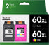 Valuetoner Remanufactured Ink Cartridge Replacement for HP 60XL 60 Ink Cartridge Combo Pack Color and Black for Photosmart C4680 D110, Deskjet D2680 F2430 F4210 Printer (1 Black, 1 Tri-Color)
