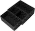 Nicunom 4 Pack Woven Storage Box Cube Basket Bin Container Box, Nylon Storage Basket for Closet, Dresser, Drawer, Shelf, Office Divider Organizer Bins, Black