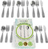 15 Piece Stainless Steel Kids Silverware Set - Child and Toddler Safe Flatware - Kids Utensil Set - Metal Kids Cutlery Set Includes 5 Small Kids Spoons, 5 Forks & 5 Knives