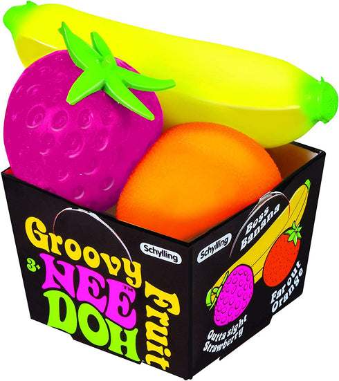 Schylling Nee Doh Groovy Fruit - Novelty Toy (GFND)