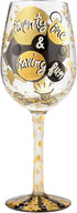 Designs by Lolita œ21st Birthday? Hand-Painted Artisan Wine Glass, 15 oz