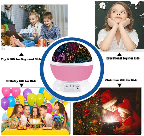 Night Light for Kids,Unicorn Gifts for Girls,Star Projection Gifts for Teenage Girls with Music 2 in 1 Popular Cool Toys Christmas Xmas Birthday Gifts for Girls Age 3 4 5 6 7 8 9Year Olds Baby Girls