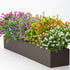 AITISOR Artificial Flowers, Fake Outdoor UV Resistant Plants Faux Plastic Greenery Shrubs Indoor Outside Hanging Planter Home Kitchen Office Wedding, Garden Decor(White)
