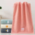 RUIBOLU Hand Towels for Bathroom Set 4 Piece, 100percent Cotton Bath Towel , Face Soft Highly Absorbent Adults and Children Kitchen, 14x29 Inch (Pink White Blue Gray)