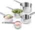 Stainless Steel Measuring Cups, Laxinis world 5 Piece Stackable Measuring Set (1)