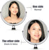 Neewer 8 inches/20 Centimeters Glass Double-Sided Selfie Magnified Circular Makeup Mirror with Adapter for 18 inches Ring Light, Selfie, Portrait, Makeup