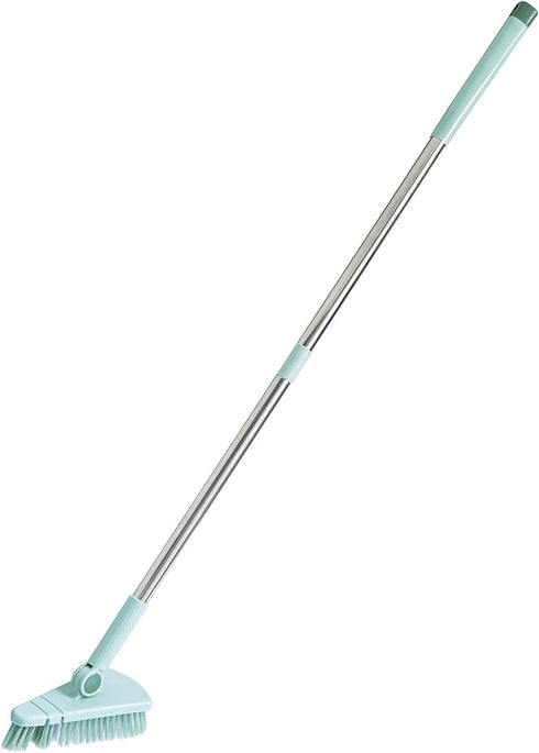 Floor Scrub Brush Shower Scrubber Cleaning Bath Tub and Tile Scrubber Brush Long Handle Detachable Stiff Bristles for Cleaning Shower Bathroom Kitchen Balcony Wall 37.4? Length