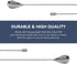 A Bar Above Extra Long 17? Bar Spoon Set of 2 Stainless Steel Cocktail Stirrer Bar Set for Mixing Glass or Shaker Spiral Handle Drink Stirrer Bar Supplies Professional Drink Mixing Spoons