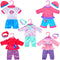 5-Pack Doll Clothes Outfits Accessories Play Set for 10"-12" Dolls Includes Hair Bands and Hats