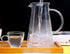 Nicunom 68 Ounces Glass Pitcher with Lid, Large Hot Cold Water Pitcher Carafe Jug with Handle for Home Kitchen Milk Juice and Iced Tea Beverage Pitcher
