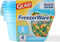 Gladware Freezerware Food Storage Containers | Small Food Storage Containers, Small Containers in Rectangle Shape Hold up to 24 Ounces of Food, 4 Count Set