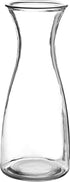3-Piece Glass Carafe Set 1 Liter Pitchers for Party 10 Inch Tall Jugs Water or Milk Bottles