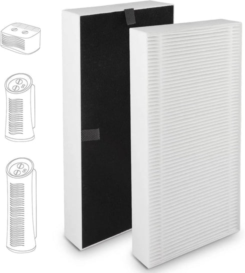MXZONE True HEPA Filter Replacement Compatible for Febreze FRF102B and Honeywell Filter U, HHT270, HHT290 Series