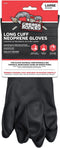 Grease Monkey Neoprene Long Cuff Gloves, Large, For washing dishes, cleaning cars, handling chemicals, or for extra grip