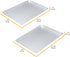Chicago Metallic Commercial II Traditional Uncoated 16-3/4 by 12-Inch Jelly-Roll Pan, Set of 2 -