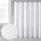 OWENIE White Shower Curtain for Bathroom, 3D Embossed Geometric Polyester Fabric, Innovative Design, 72 x 72 Inch