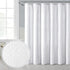 OWENIE White Shower Curtain for Bathroom, 3D Embossed Geometric Polyester Fabric, Innovative Design, 72 x 72 Inch