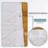OWENIE White Shower Curtain for Bathroom, 3D Embossed Geometric Polyester Fabric, Innovative Design, 72 x 72 Inch