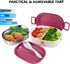 Bento Box for Kids & Adults, Leakproof Lunch Food Containers Salad Boxes, Includes Sauce Cup & Utensils, BPA-free, Microwave Safe - Perfect for Keeping items Cold, Fruit, Snack, 23oz Pink