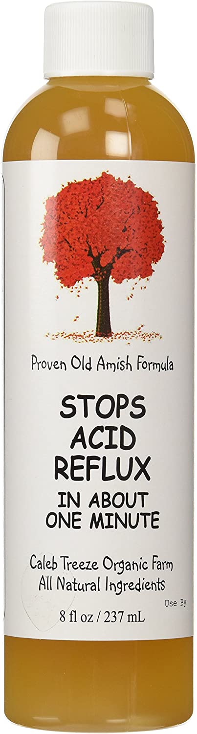 Stops Acid Reflux (8 oz) by Caleb Treeze: Old Amish Formula