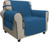 Easy-Going Sofa Slipcover Chair Cover Waterproof Couch Cover Washable Sofa Cover Non-Slip Fabric Furniture Protector with Pocket for Pets Covers Pets Kids Children Dog Cat (Chair, Peacock Blue)