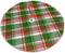 Christmas Tree Skirt 48 Inch Buffalo Plaid Red Green White Xmas Holiday Party Supplies Large Tree Mat Decor for Indoor Outdoor Home Ornaments