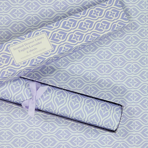 LA BELLEFÉE Scented Drawer Liners, 6-Sheets Lavender Scent Paper Liner, Valentines Day Gifts for Her, Scented Paper Liners for Drawers, Closet?Shoe Chest?Dresser Shelf, Linen Closet, Vanity