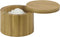 Home Basics Bamboo Swivel Salt Box with Magnetic Lid, Natural Honey (1 Tier)