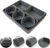 Drawer Organizer Trays, 12 Pack Home Office Desk Space Divider Bins for Jewelry Makeup Art Pens Craft Tools Storage, Utensils in Bedroom Dresser, Makeup Drawer Organizer Bathroom Drawer Organizers (Dark gray)