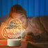 Daughter Gifts from Mom Engraved Night Light, Birthday Gifts for Daughter Acrylic Night Lamps, Valentine's Day Graduation Birthday Gifts for Daughter (Heart)