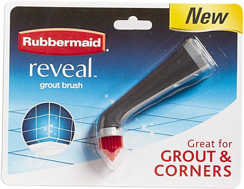 Rubbermaid - All-Purpose Grout Head, Gray, Ideal for Grout Lines, Corners, Bathroom, Kitchen Cleaning